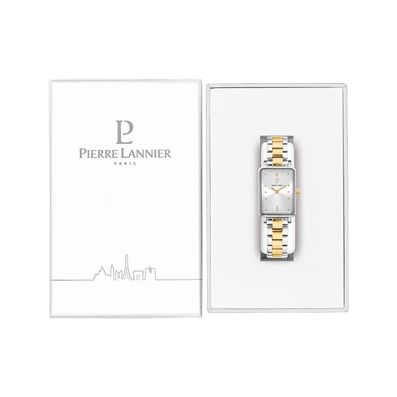 Montre PIERRE LANNIER ariane femme bracelet acier bicolore - vue D1