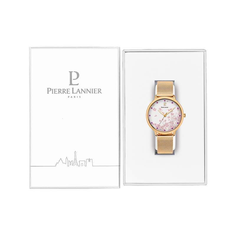Montre PIERRE LANNIER tallia femme bracelet acier doré - vue D1