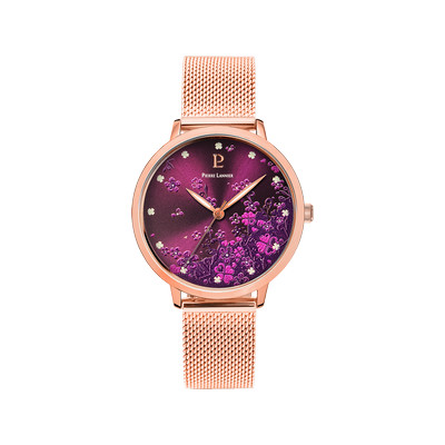 Montre PIERRE LANNIER tallia femme bracelet acier doré rose - vue 1