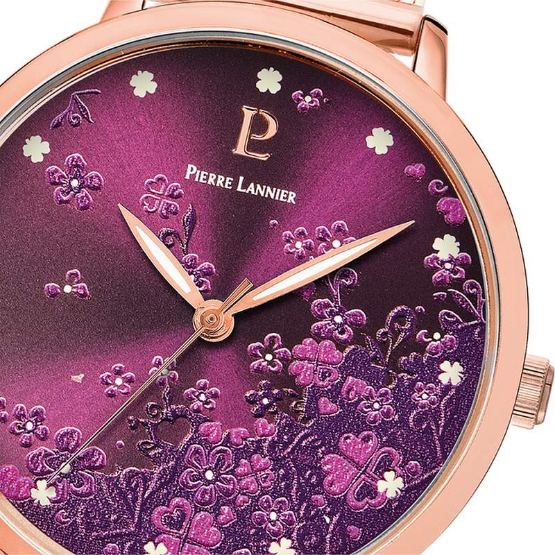 Montre PIERRE LANNIER tallia femme bracelet acier doré rose - vue D2