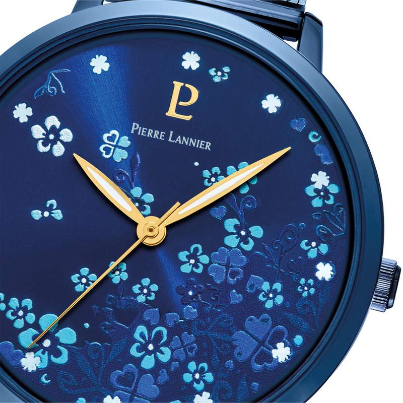 Montre PIERRE LANNIER tallia femme bracelet acier bleu - vue D2