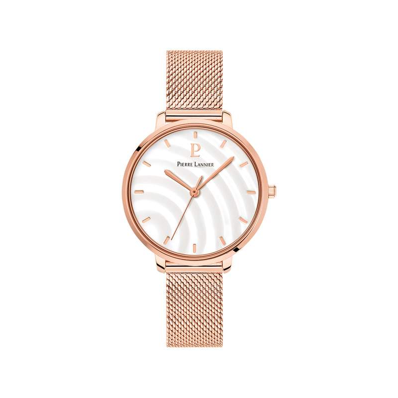 Montre PIERRE LANNIER betty femme bracelet acier doré rose - vue 1