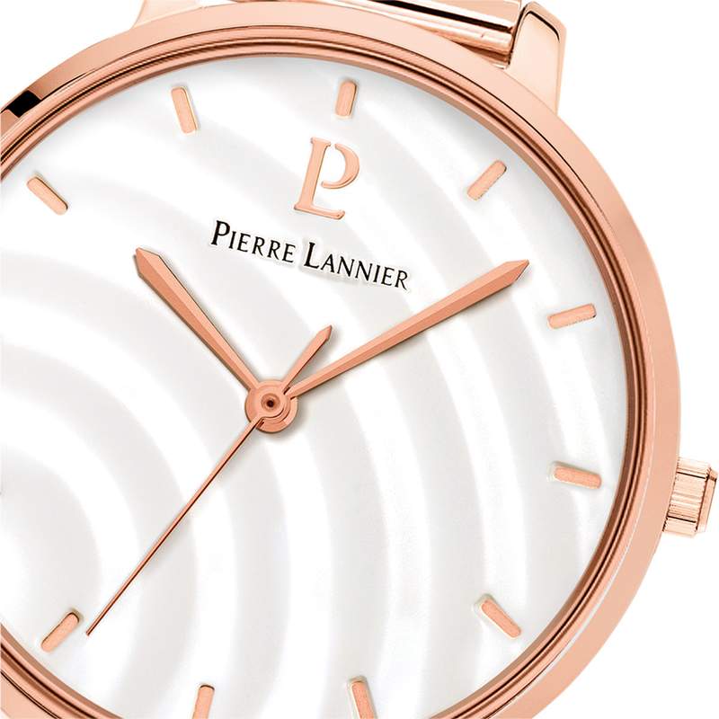 Montre PIERRE LANNIER betty femme bracelet acier doré rose - vue D2