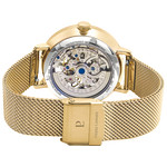 Montre PIERRE LANNIER eolia femme automatique, bracelet acier doré - vue 3