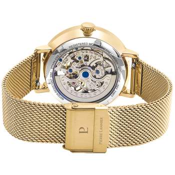 Montre PIERRE LANNIER eolia femme automatique, bracelet acier doré