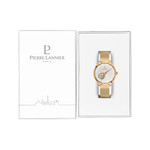 Montre PIERRE LANNIER eolia femme automatique, bracelet acier doré - vue D1