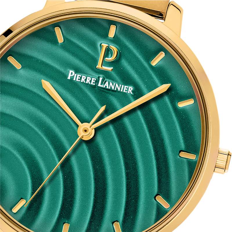 Montre PIERRE LANNIER betty femme bracelet cuir vert - vue D2