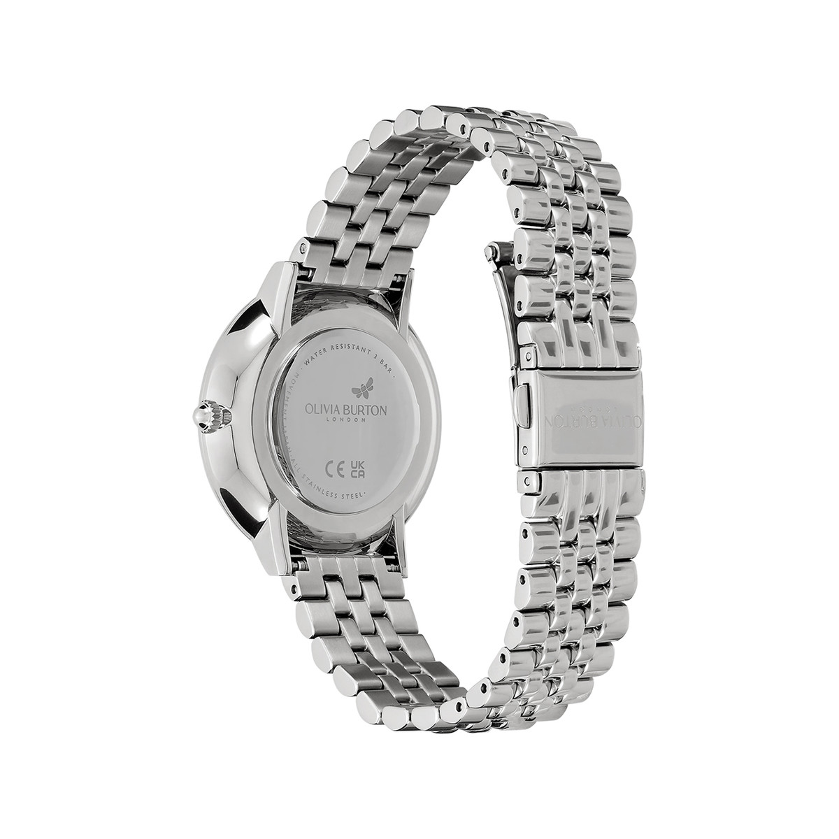 Montre OLIVIA BURTON celestial nova femme analogique, bracelet acier argent - vue 3