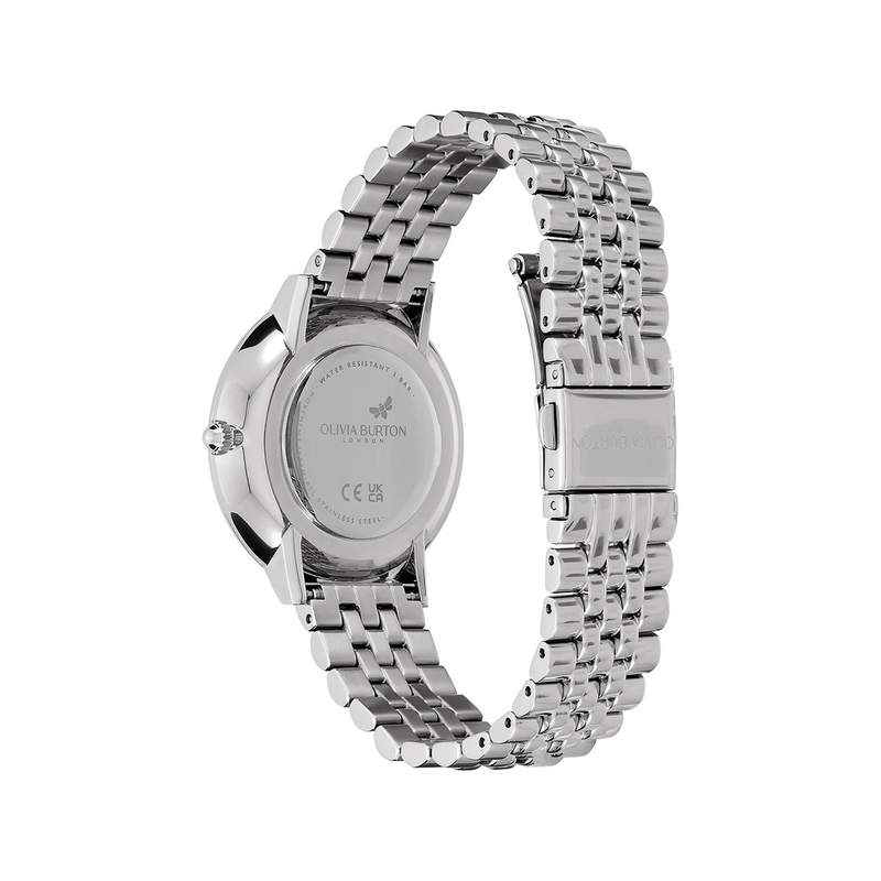Montre OLIVIA BURTON celestial nova femme analogique, bracelet acier argent - vue 3