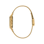 Montre OLIVIA BURTON grosvenor femme analogique, bracelet acier doré jaune - vue 2