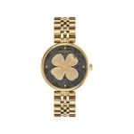 Montre OLIVIA BURTON dogwood femme analogique, bracelet acier doré jaune - vue 1