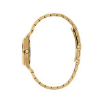 Montre OLIVIA BURTON mini hexa femme analogique, bracelet acier doré jaune - vue 2