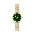 Montre OLIVIA BURTON classics femme analogique, bracelet acier doré jaune - vue 1