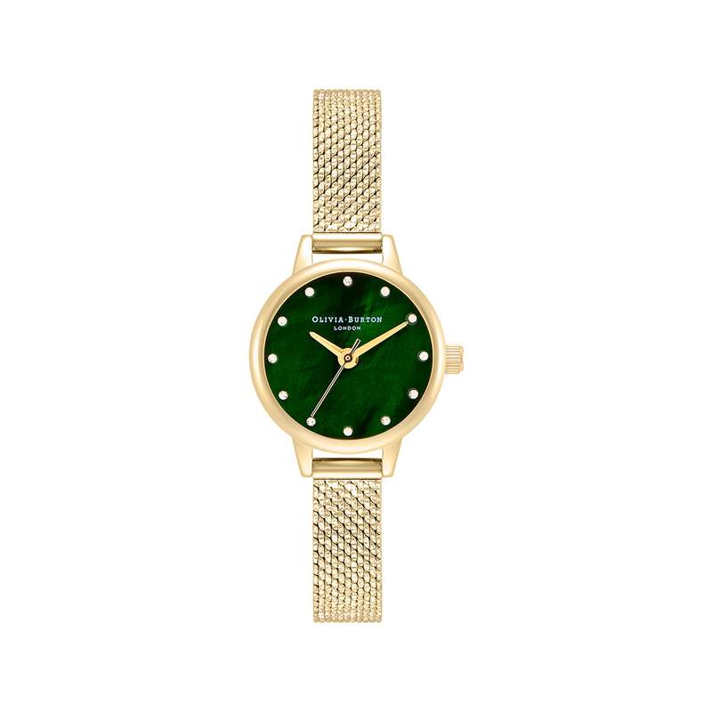 Montre OLIVIA BURTON classics femme analogique, bracelet acier doré jaune - vue 1
