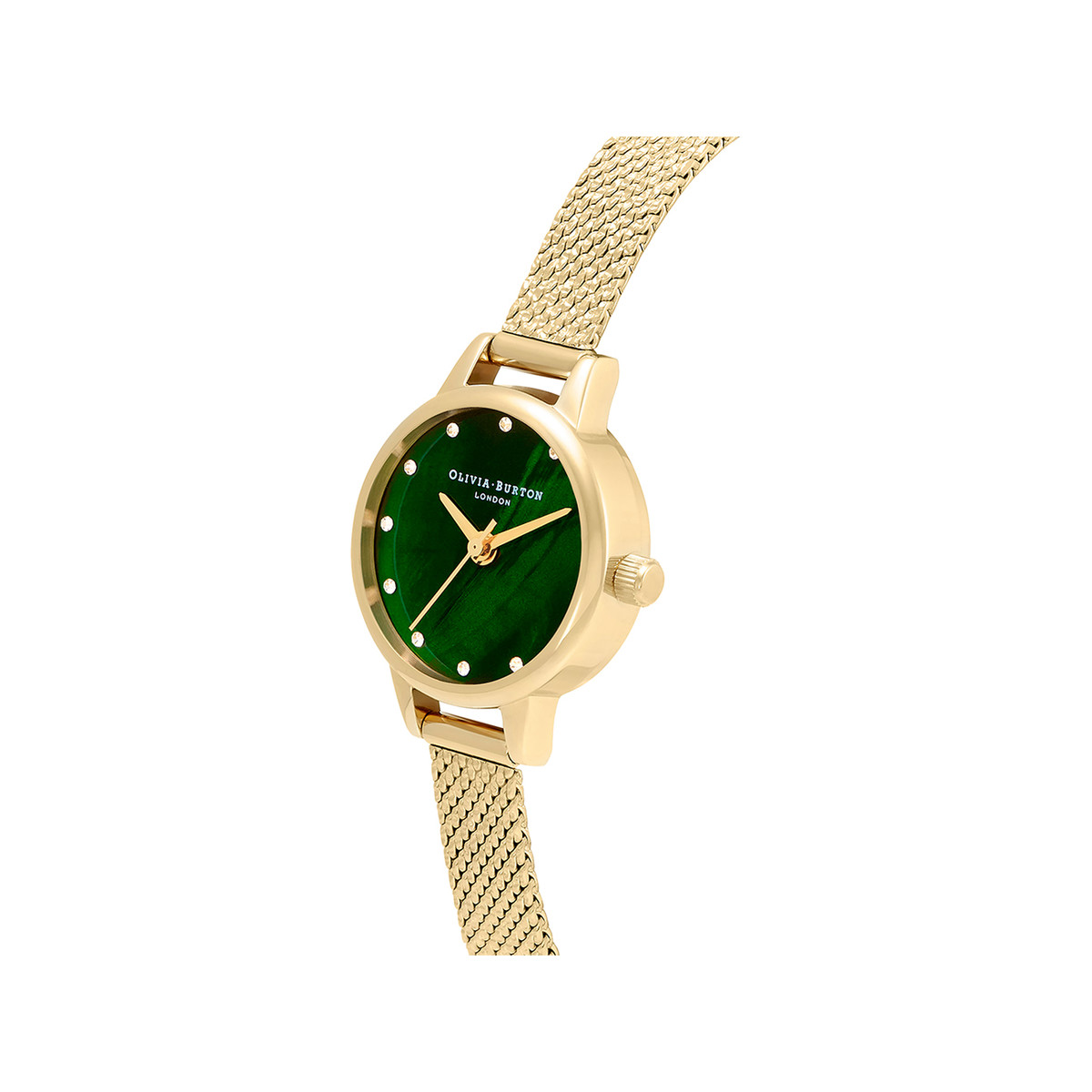 Montre OLIVIA BURTON classics femme analogique, bracelet acier doré jaune - vue 2