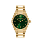Montre OLIVIA BURTON hexa femme analogique, bracelet acier doré jaune - vue 1