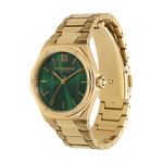 Montre OLIVIA BURTON hexa femme analogique, bracelet acier doré jaune - vue D1