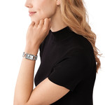 Montre MICHAEL KORS mk empire femme bracelet acier inoxydable argent - vue porté 1