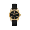 Montre MICHAEL KORS lexington femme bracelet cuir noir - vue V1