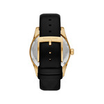 Montre MICHAEL KORS lexington femme bracelet cuir noir - vue 3