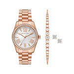 Montre MICHAEL KORS lexington femme bracelet acier inoxydable doré rose - vue 1