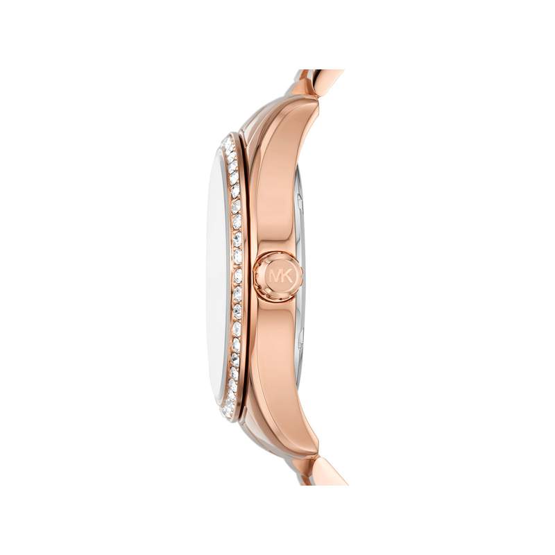 Montre MICHAEL KORS lexington femme bracelet acier inoxydable doré rose - vue 2