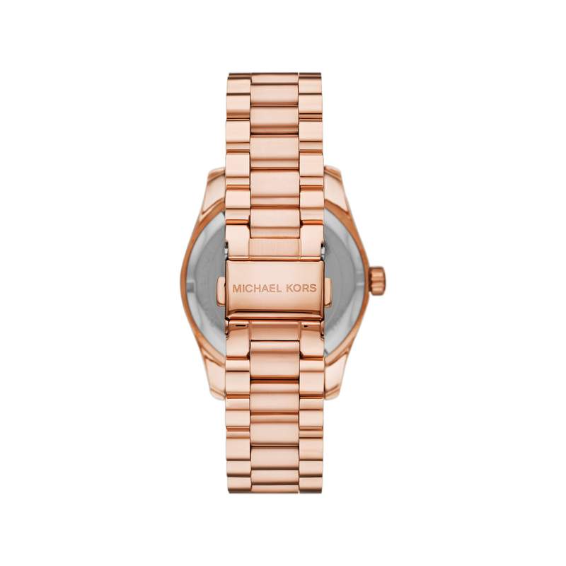 Montre MICHAEL KORS lexington femme bracelet acier inoxydable doré rose - vue 3
