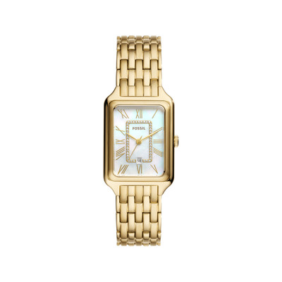 Montre FOSSIL raquel femme bracelet acier inoxydable doré cadran 26 mm - vue 1
