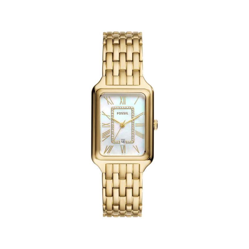 Montre FOSSIL raquel femme bracelet acier inoxydable doré cadran 26 mm - vue 1