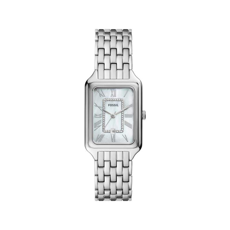 Montre FOSSIL raquel femme bracelet acier inoxydable argenté cadran 26 mm - vue 1