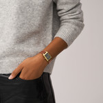 Montre FOSSIL raquel femme bracelet cuir marron - vue porté 1