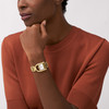 Montre FOSSIL harwell femme bracelet acier inoxydable doré - vue Vporté 1