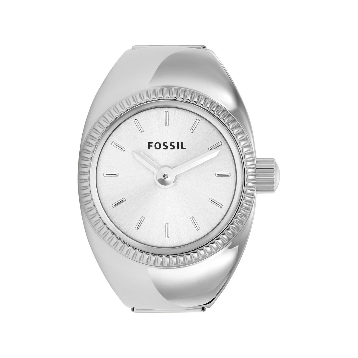 Montre FOSSIL watch ring femme bracelet acier inoxydable argent - vue 3