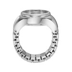 Montre FOSSIL watch ring femme bracelet acier inoxydable argent - vue D4