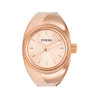 Montre FOSSIL watch ring femme bracelet acier inoxydable doré rose - vue V3
