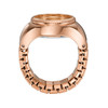 Montre FOSSIL watch ring femme bracelet acier inoxydable doré rose - vue VD4