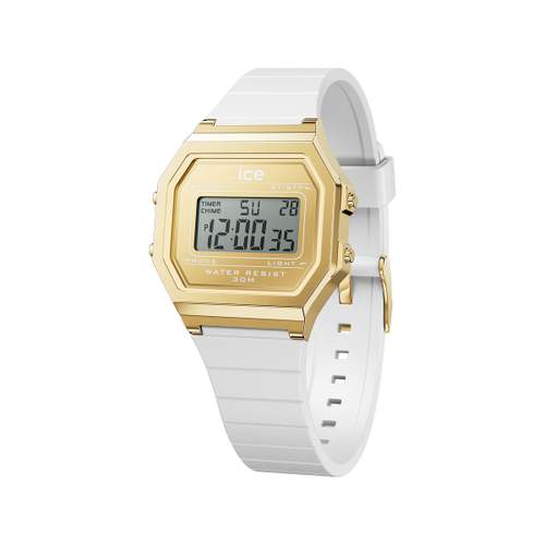 Montre ICE WATCH ice digit retro femme bracelet silicone blanc