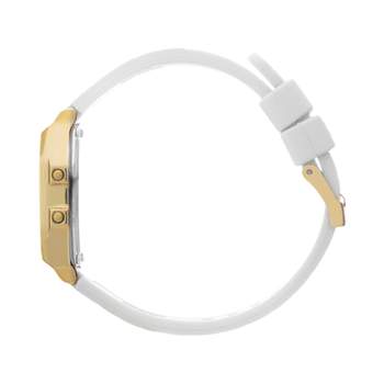 ICE WATCH ice digit retro dameshorloge met witte siliconen band