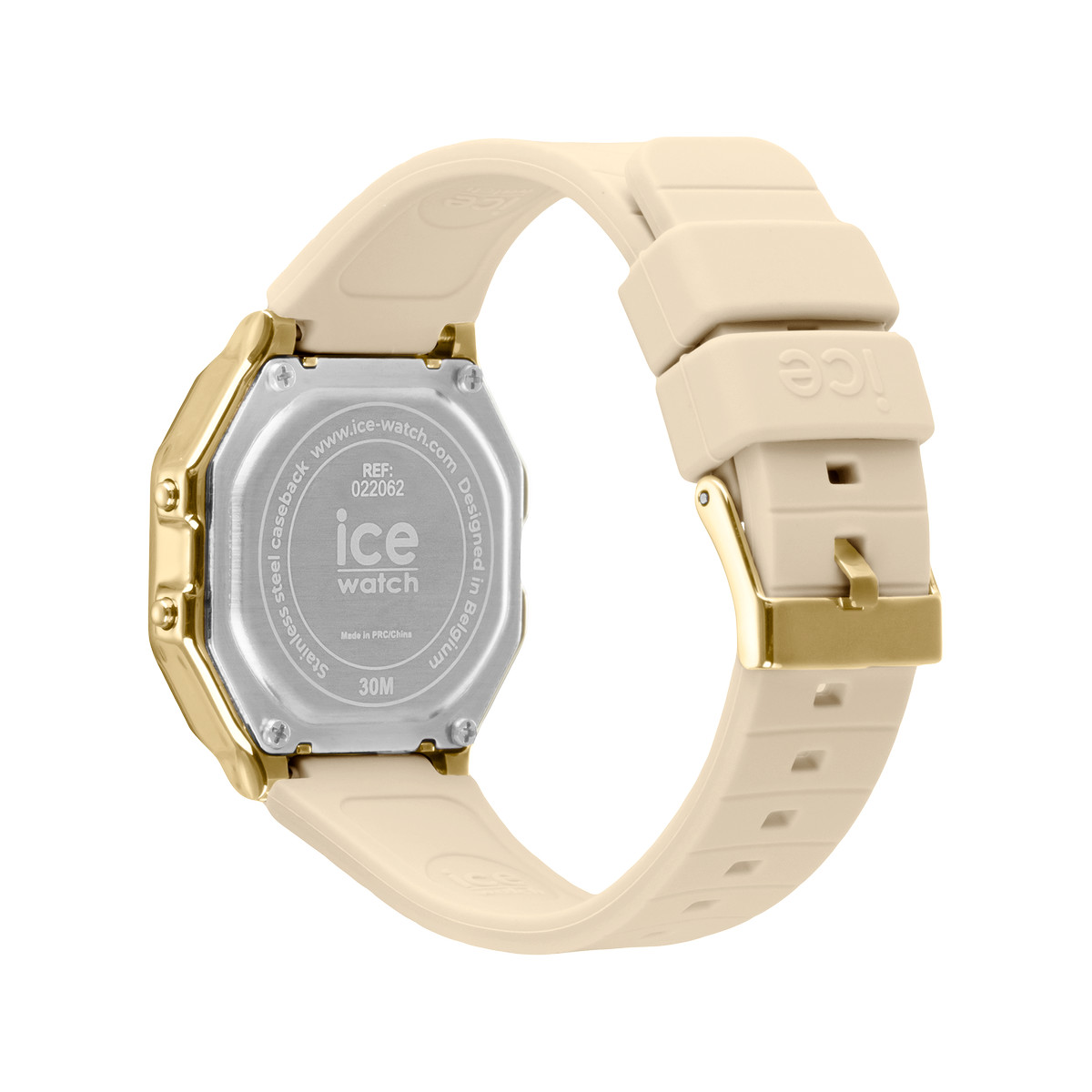 Montre ICE WATCH ice digit retro femme bracelet silicone beige - vue 3