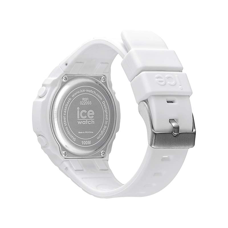Montre ICE WATCH ice digit ultra femme bracelet silicone blanc - vue 3