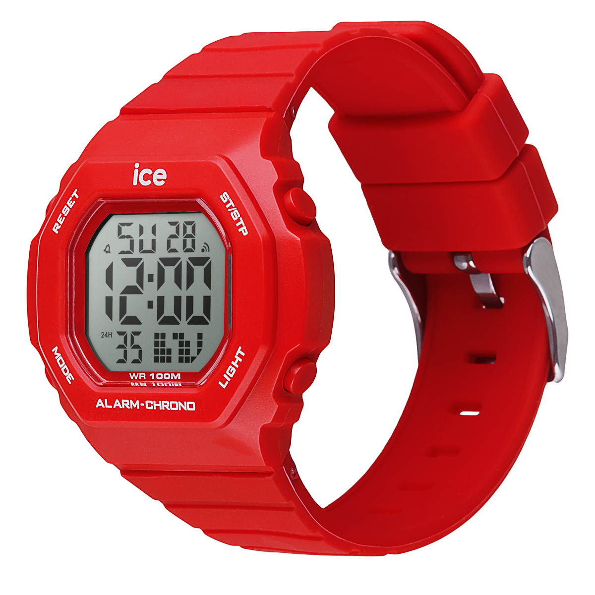 Montre ICE WATCH ice digit ultra femme bracelet silicone rouge - vue D1