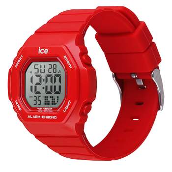 ICE WATCH ice digit ultra dameshorloge met rode siliconen band