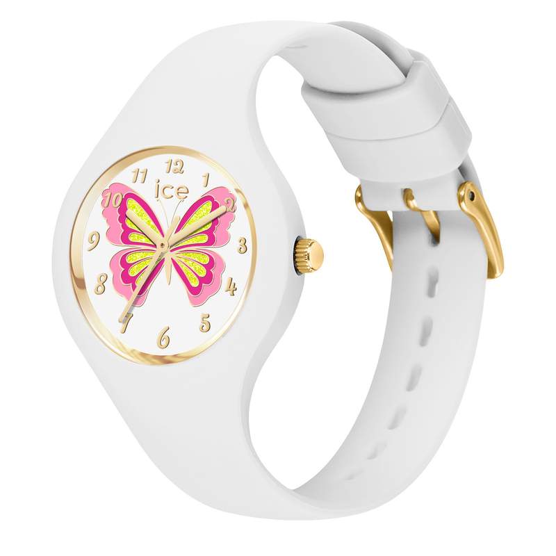 Montre ICE WATCH ice fantasia femme bracelet silicone blanc - vue D1