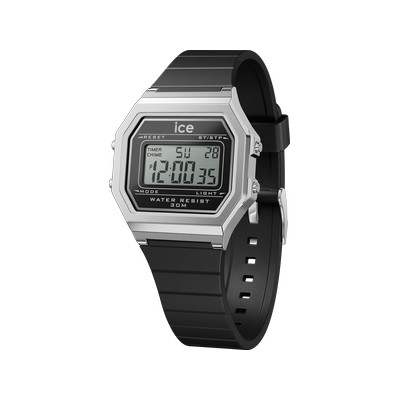 Montre ICE WATCH ice digit retro femme bracelet silicone noir