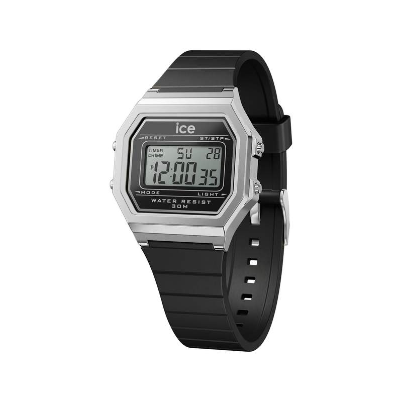 Montre ICE WATCH ice digit retro femme bracelet silicone noir - vue 1