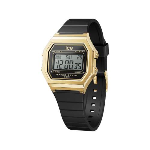 ICE WATCH ice digit retro women's watch black silicone strap
