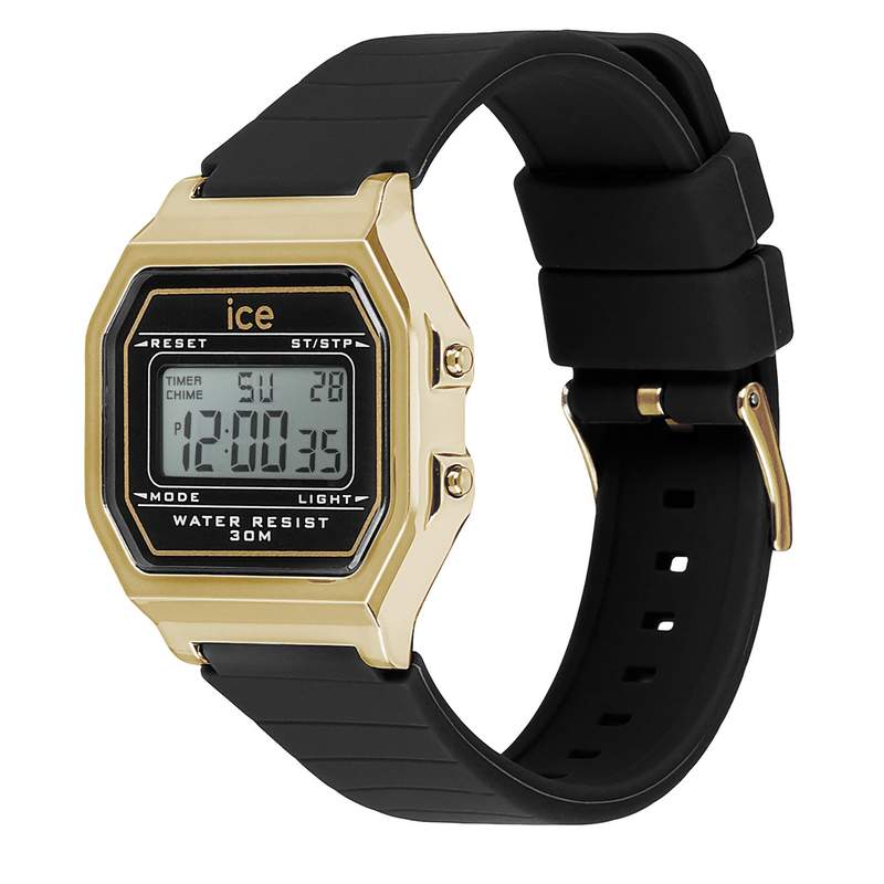 Montre ICE WATCH ice digit retro femme bracelet silicone noir - vue D1