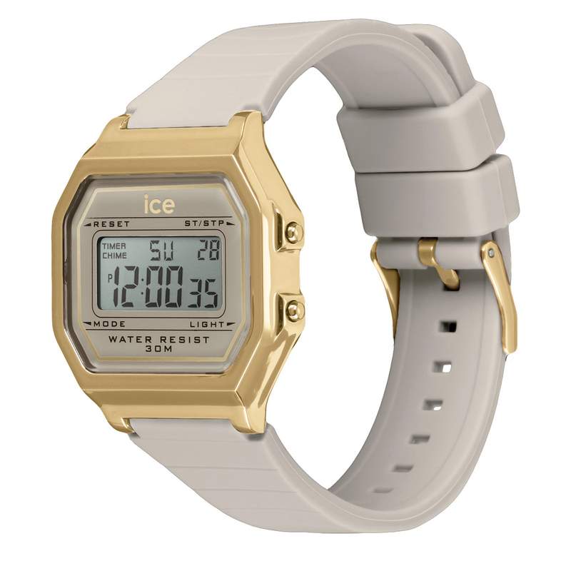 Montre ICE WATCH ice digit retro femme bracelet silicone gris - vue D1