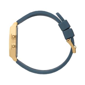 ICE WATCH ice digit retro dameshorloge met blauwe siliconen band