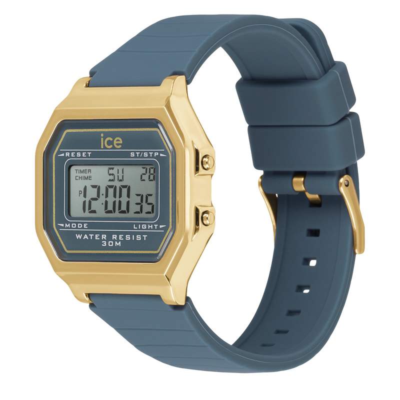 Montre ICE WATCH ice digit retro femme bracelet silicone bleu - vue D1